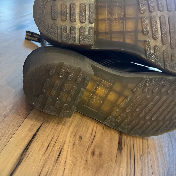 Dr. Martens Clemency 8 Eye Boots Black Smooth Leather Women's US 11 Heeled - Picture 5 of 16